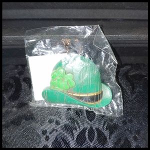Vintage Hallmark St Patrick's Day Hat Shamrock Pin, 1970s